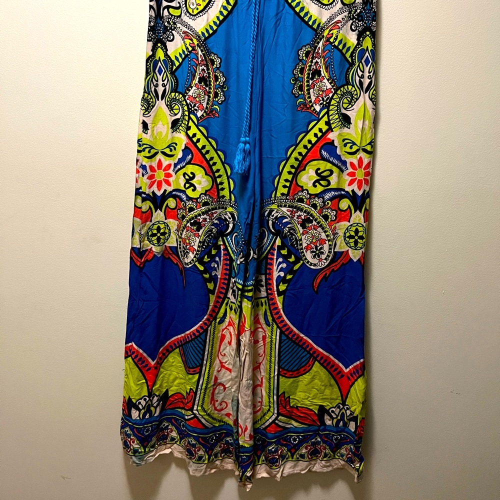 FLYING TOMATO 
SCROLL PRINT PANTS